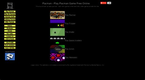 webpacman|pac man website.